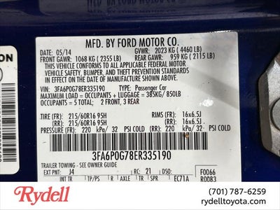 2014 Ford Fusion S
