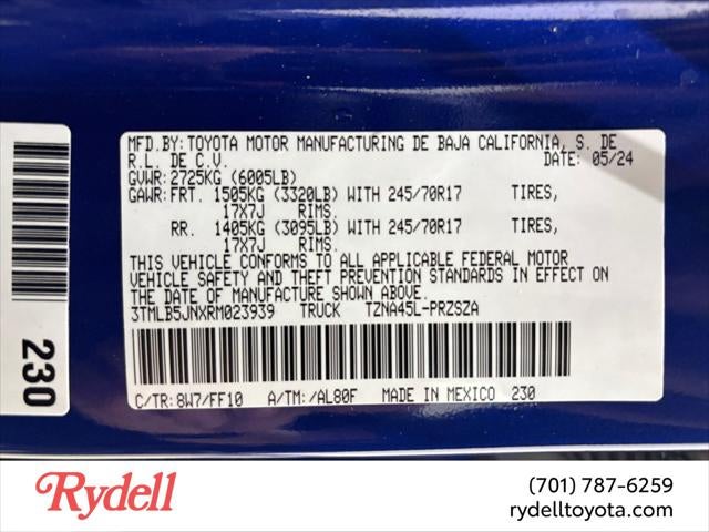2024 Toyota Tacoma 4WD SR5