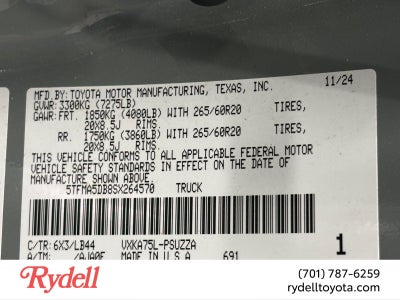 2025 Toyota Tundra 4WD 1794 Edition