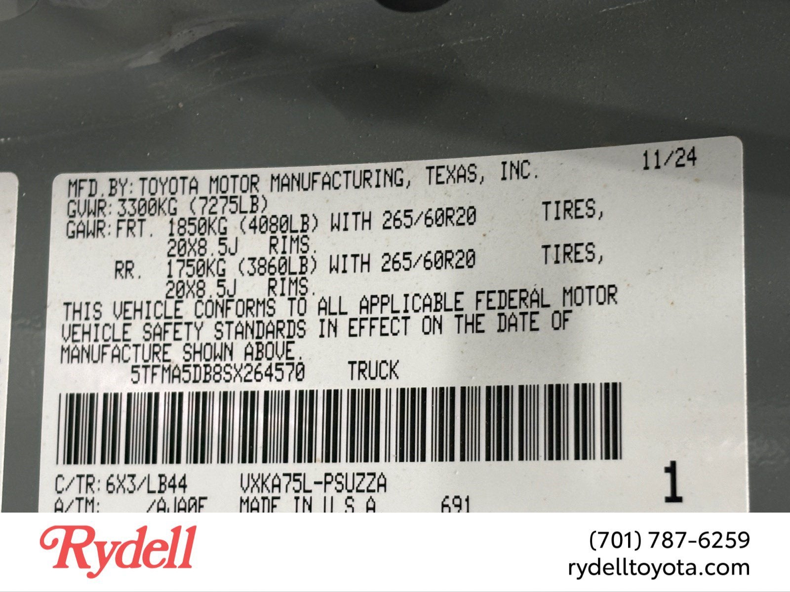 2025 Toyota Tundra 4WD 1794 Edition