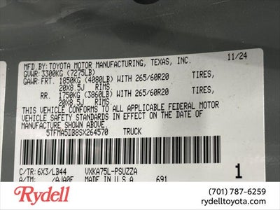 2025 Toyota Tundra 4WD 1794 Edition