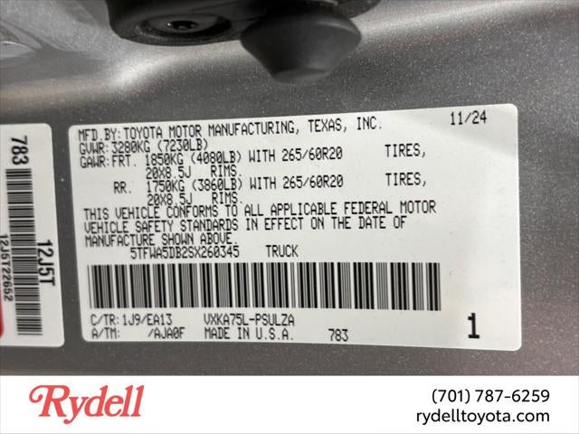 2025 Toyota Tundra 4WD Limited