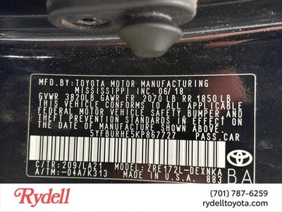2019 Toyota Corolla XLE
