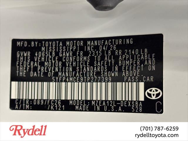 2026 Toyota Corolla SE