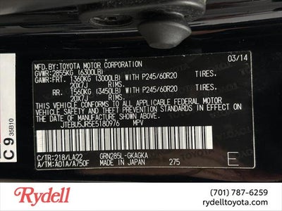 2014 Toyota 4Runner Limited