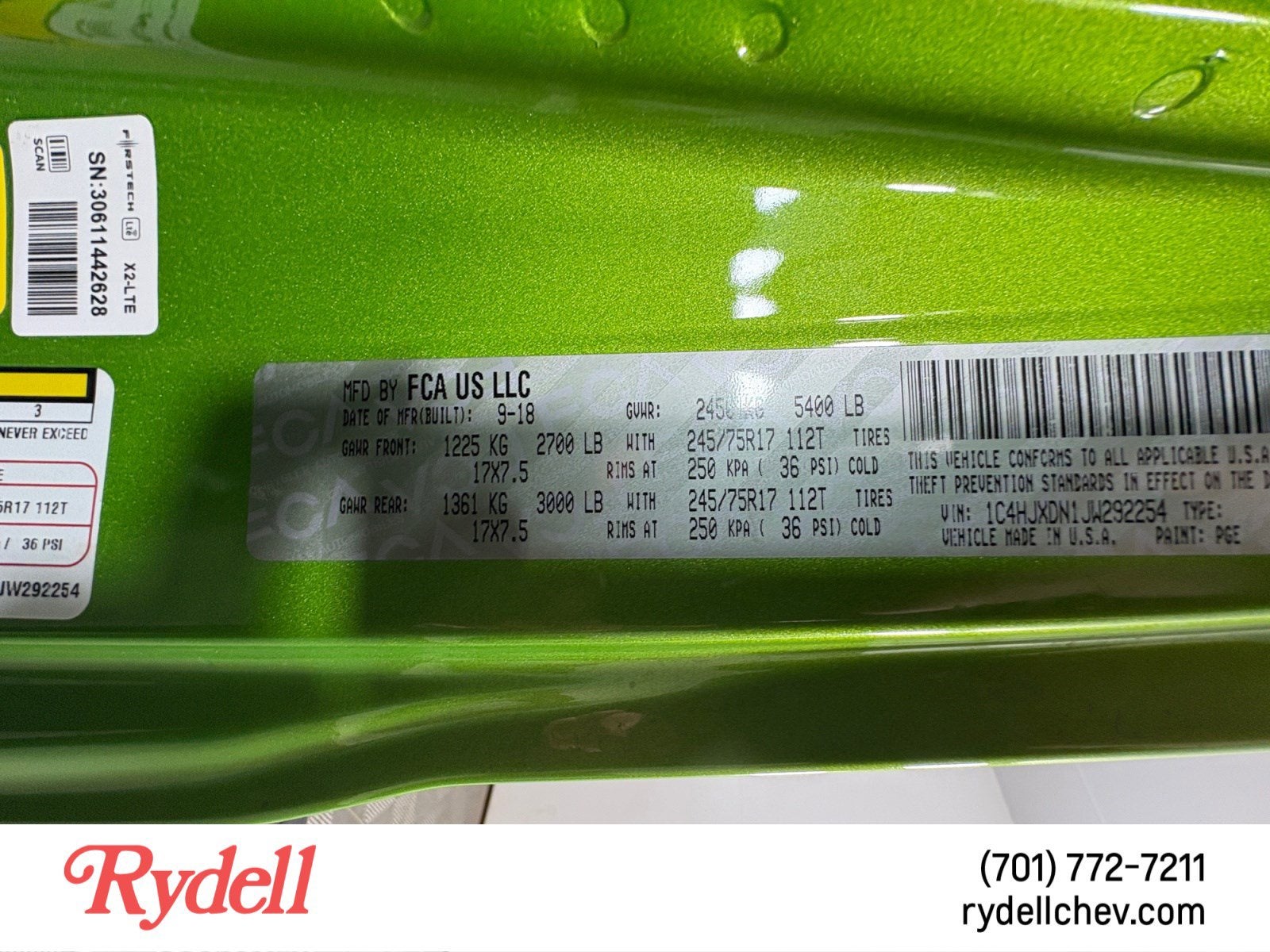 2018 Jeep Wrangler Unlimited Sport 4x4