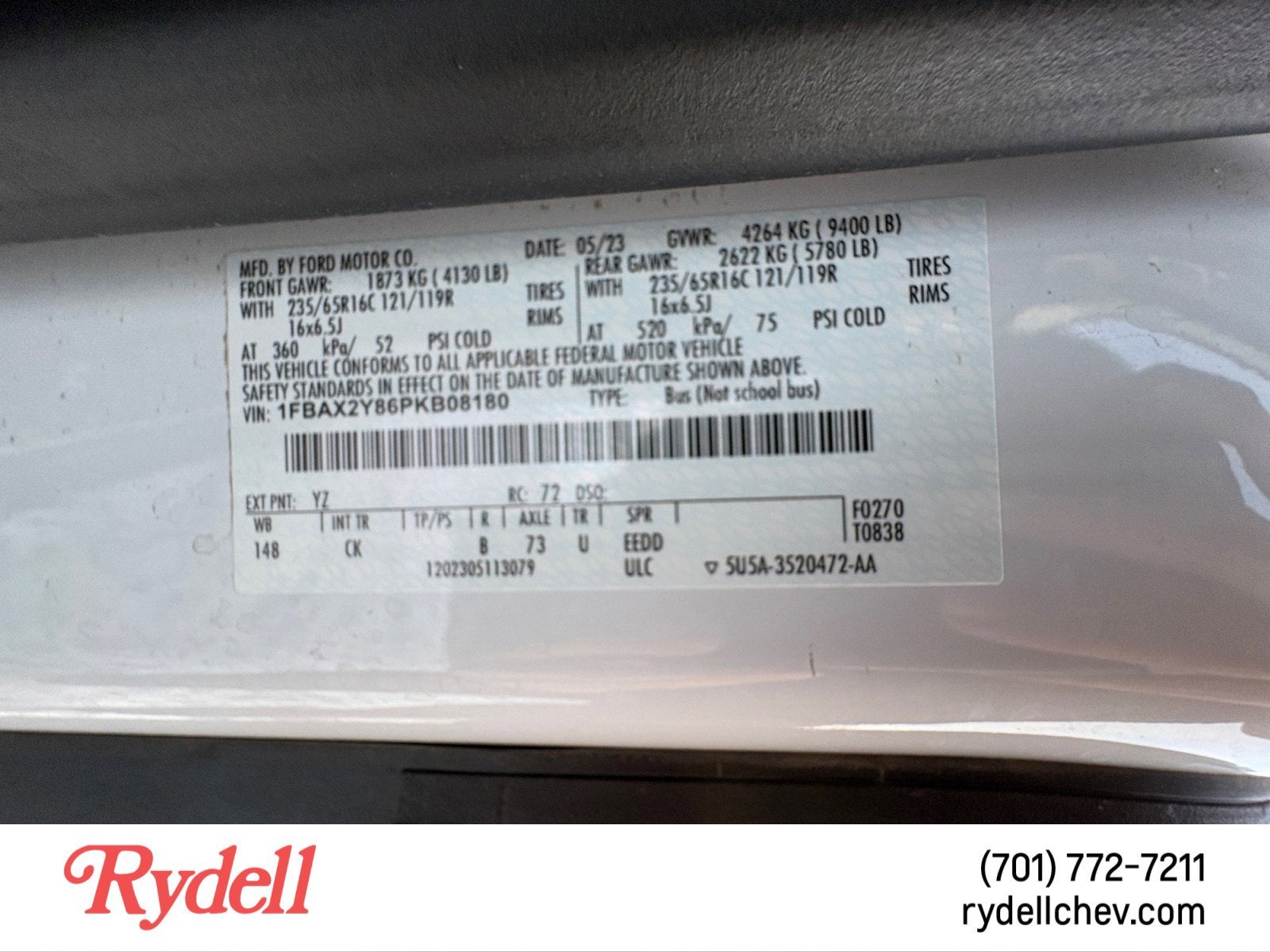 2023 Ford Transit Passenger Wagon XL