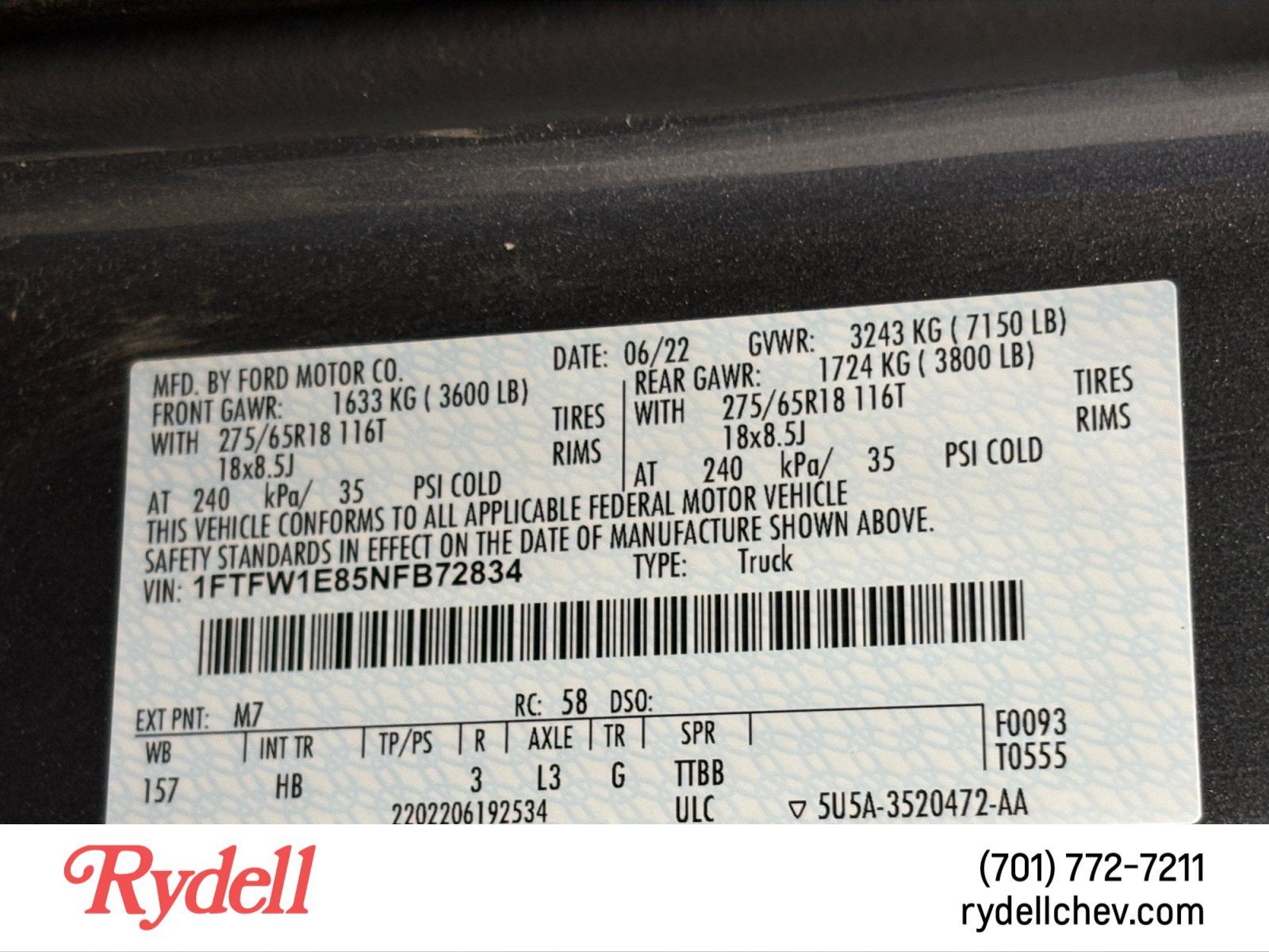 2022 Ford F-150 LARIAT
