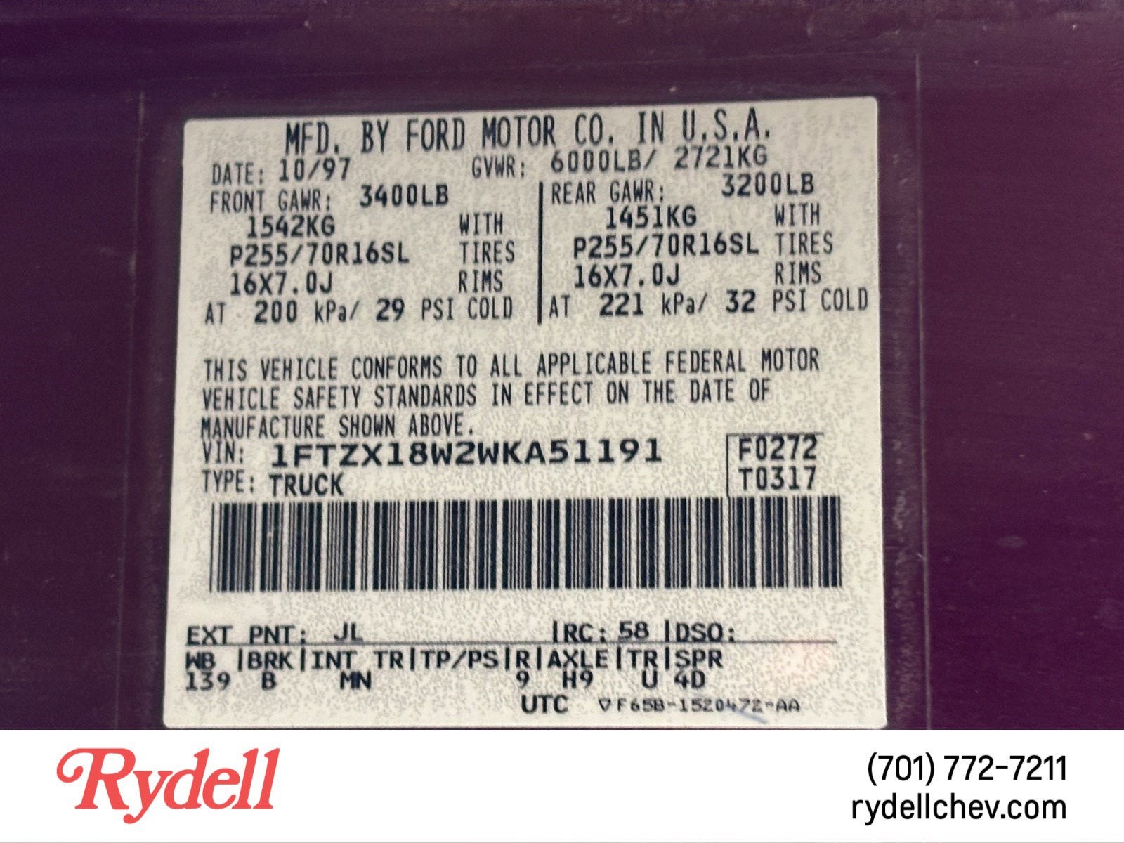 1998 Ford F-150 Base