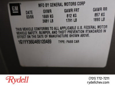 2006 Chevrolet Corvette Base