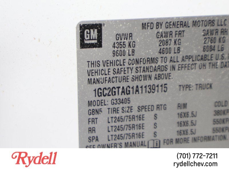 2010 Chevrolet Express Cargo 3500 Work Van