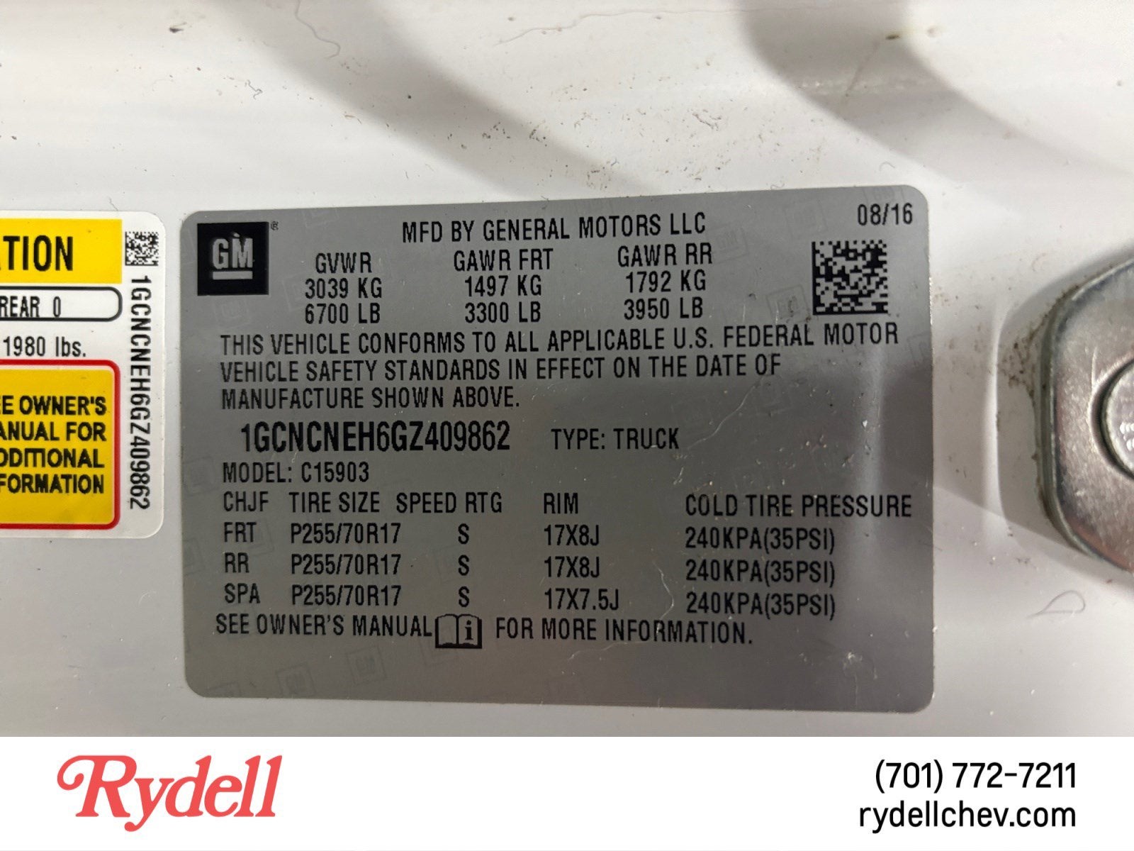 2016 Chevrolet Silverado 1500 Work Truck