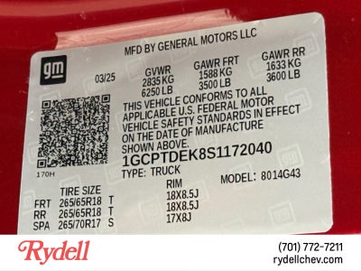 2025 Chevrolet Colorado Z71