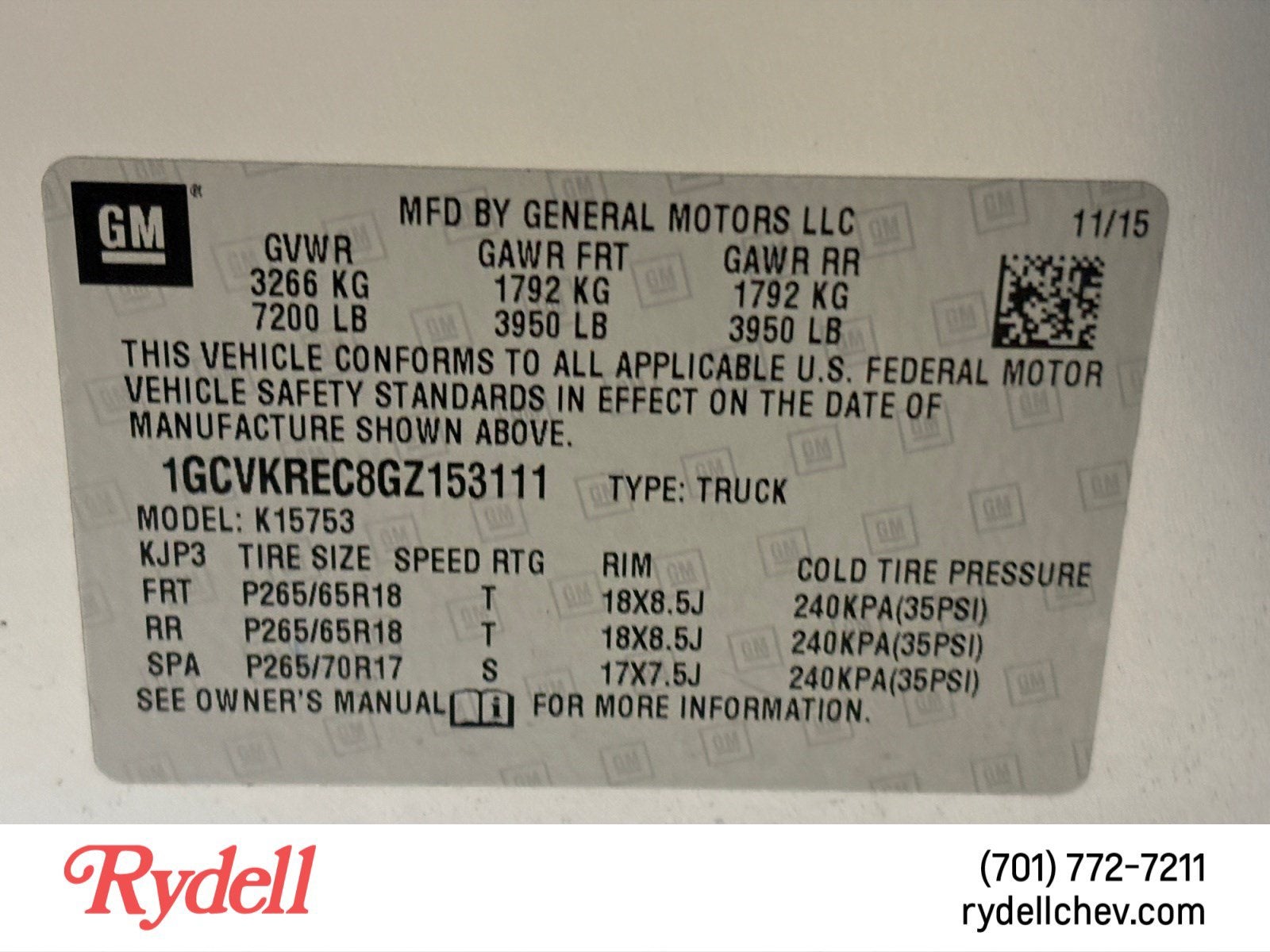 2016 Chevrolet Silverado 1500 LT
