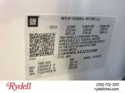 2018 GMC Acadia SLE