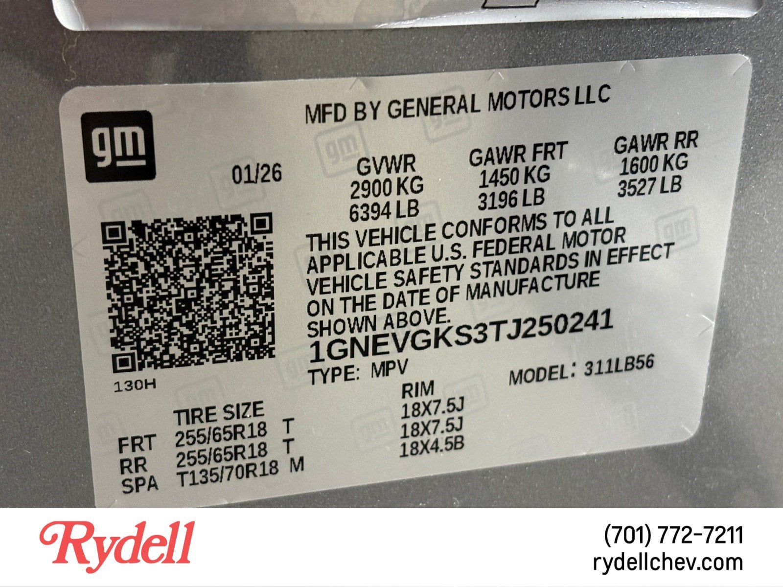 2026 Chevrolet Traverse LT