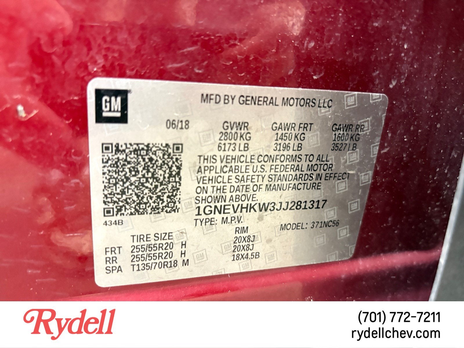 2018 Chevrolet Traverse LT Leather