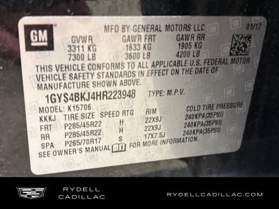 2017 Cadillac Escalade Luxury
