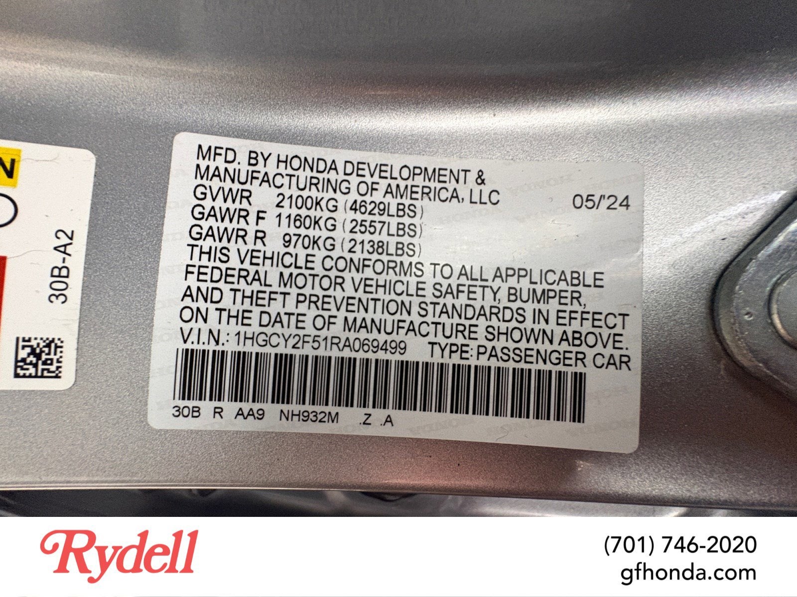 2024 Honda Accord Hybrid Sport