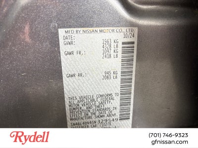 2025 Nissan Altima SV FWD