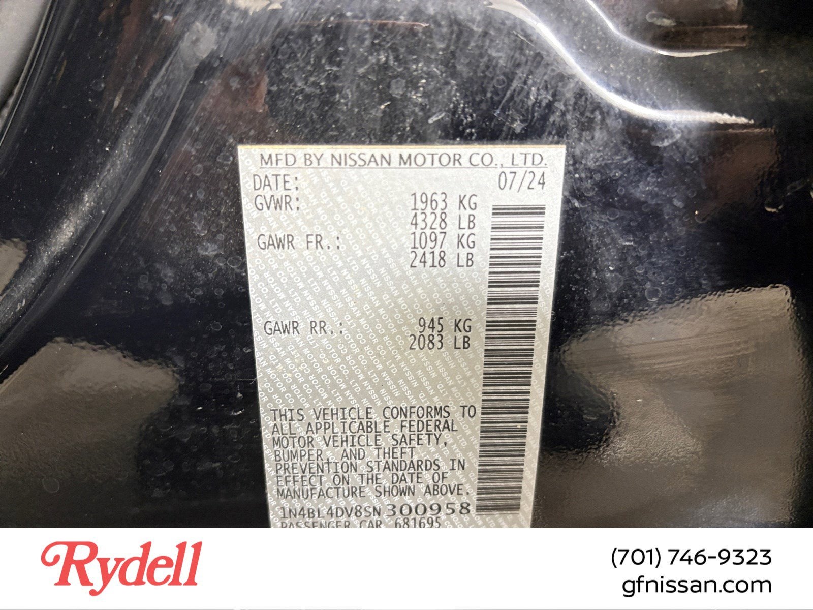 2025 Nissan Altima SV FWD