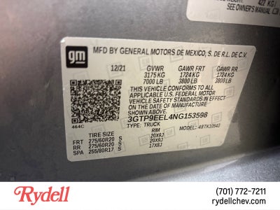 2022 GMC Sierra 1500 Limited AT4