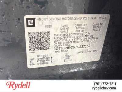 2018 GMC Sierra 1500 SLT