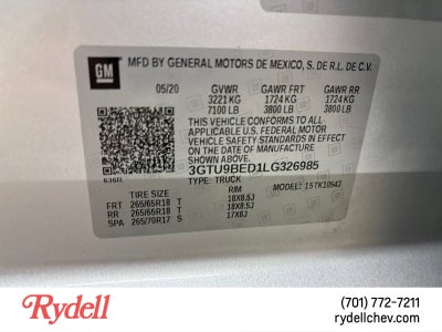 2020 GMC Sierra 1500 SLE