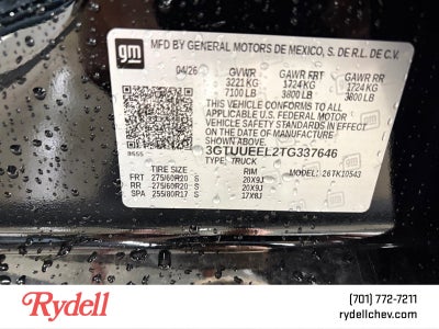 2026 GMC Sierra 1500 AT4