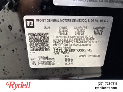 2026 GMC Sierra 1500 AT4X