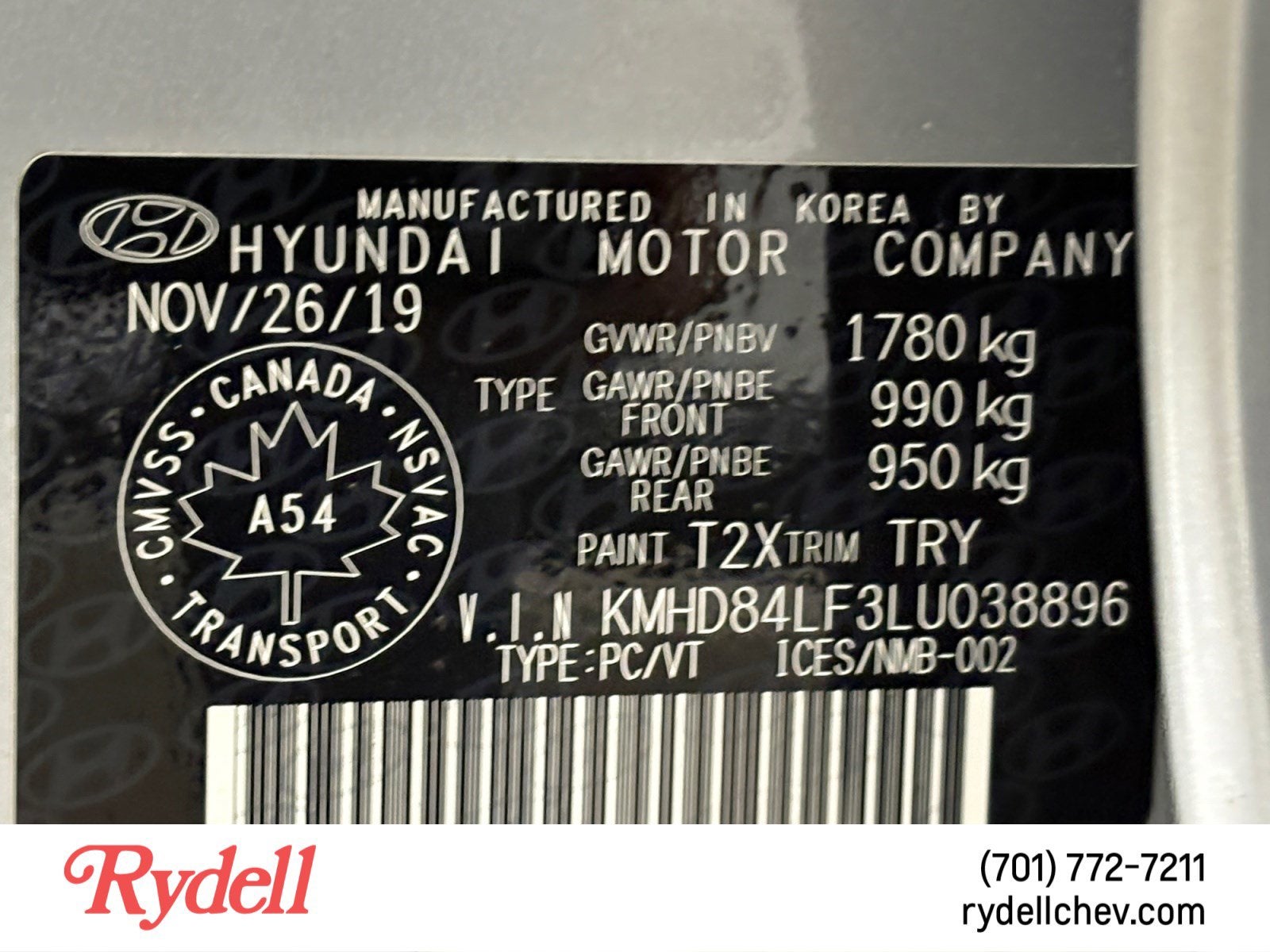 2020 Hyundai Elantra SEL