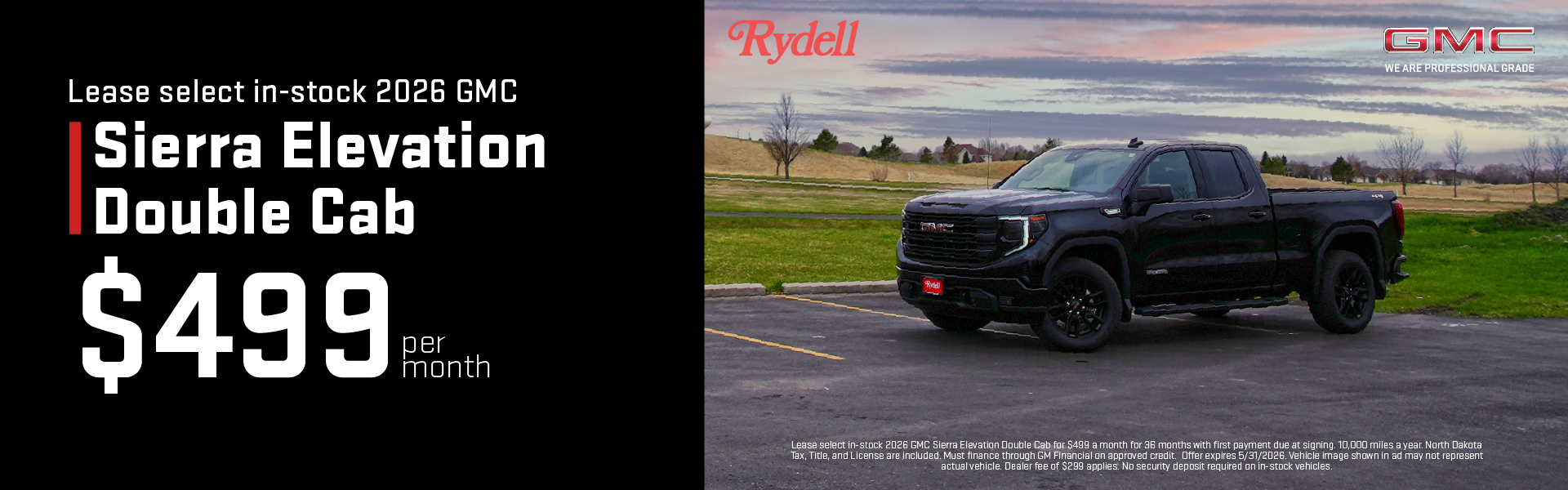 May 2026 Sierra Lease Offer